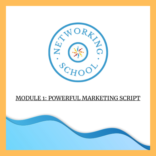 Networking School Module 1: Powerful Marketing Script